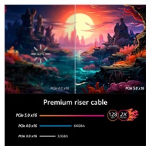 AKASA Riser black X3 Mark V PCIe 5.0 x16