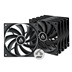 ARCTIC F12 PWM PST (5PCS Value Pack) (Black) - 120mm case fan with PWM control and PST cable - Pack