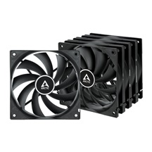 ARCTIC F12 Value Pack (Black) - ARCTIC F12 Case Fan - 120mm case fan low noise - Pack of 5pcs