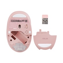 ASUS Fragrance Mouse MD101/Ergonomická/Optická/2 400 DPI/USB+BT/Růžová