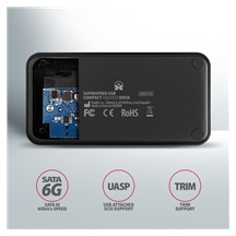 AXAGON ADSA-SN, USB 3.2 Gen1 - SATA 6G, 2.5"/3.5" HDD/SSD dokovací stanice