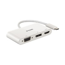 D-Link 3-in-1 USB-C to HDMI/VGA/DisplayPort Adapter