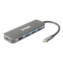 D-Link 5-in-1 USB-C Hub with HDMI/Power Delivery