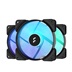 Fractal Design Aspect 12 RGB PWM Black Frame 3-pack