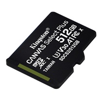 Kingston CANVAS SELECT PLUS/micro SD/512GB/UHS-I U3 / Class 10