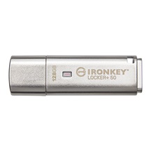 Kingston IronKey Locker+ 50/128GB/USB 3.1/USB-A/Stříbrná