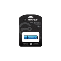 Kingston Ironkey Vault Privacy 50C/16GB/USB 3.2/USB-C/Modrá