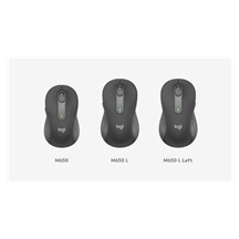 Logitech M650L/Kancelářská/Laserová/Bezdrátová USB + Bluetooth/Bílá