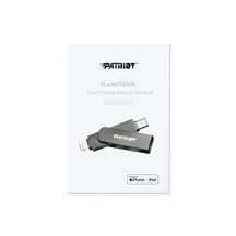 Patriot iLuxe Stick C MFi/512GB/USB 3.2/Lightning + USB-C/Černá