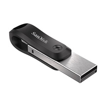 SanDisk iXpand Flash Drive Go/256GB/USB 3.0/Lightning + USB-A/Černá
