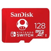 SanDisk Ninendo Switch/micro SDXC/128GB/UHS-I U3 / Class 10/Červená