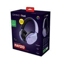 Trust Gaming GXT 491P Fayzo/7.1/Jack/Drát/BT-USB/Bezdrát/Fialová