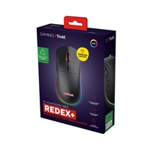 Trust GXT 927 REDEX+/Herní/Laserová/Pro praváky/25 600 DPI/Drátová+bezdrátová/Černá