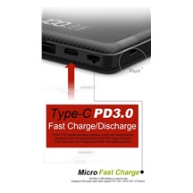 VIKING POWER BANK PN-962PD QC3.0 20000mah, QUICK CHARGE 3.0, Černá