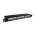 Solarix 19" patch panel Solarix 24 x RJ45 CAT6 STP černý 1U SX24-6-STP-BK