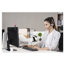 Yealink WH62 Dual DECT základna s náhlavní soupravou na obě uši
