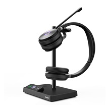 Yealink WH62 Dual DECT základna s náhlavní soupravou na obě uši pro Teams