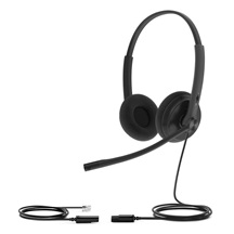 Yealink YHS34 Lite Dual náhlavní souprava na obě uši s QD-RJ9 konektory