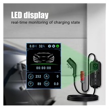 OlifeEnergy DoubleBox BASE, dobíjecí stanice se dvěma rovnými kabely, 2x 22kW
