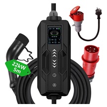 OlifeEnergy DoubleBox CLOUD, dobíjecí stanice se dvěma kroucenými kabely, 2x 22kW