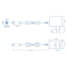 Teltonika Napájecí adaptér s 4-pin konektorem, 12V, 18W