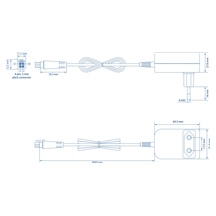 Teltonika Napájecí adaptér s 4-pin konektorem, 12V, 24W