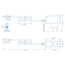 Teltonika Napájecí adaptér s 4-pin konektorem, 9V, 9W