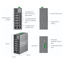 TP-Link IES210GPP Omada průmyslový Easy PoE Switch