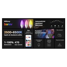 TP-Link Tapo L430C, Chytrá Wi-Fi LED žárovka barevná, 2500-6500K, E14, 4 pack