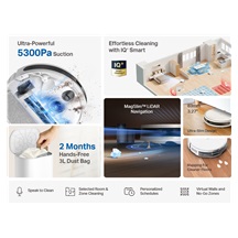 TP-Link Tapo RV20 Max Plus, Robotický vysavač a mop, MagSlim LiDAR, bílý