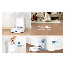 TP-Link Tapo RV30 Max Plus, Robotický vysavač a mop, LiDAR+IMU, bílý