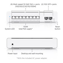 Ubiquiti UniFi Switch Pro XG 8 PoE, 155W
