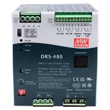 MEAN WELL DRS-480-48, Programovatelný zálohovaný zdroj na DIN lištu, 480W, 48V