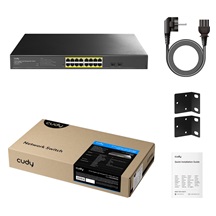 Cudy GS1016EPS2 Gigabit light managed PoE Switch, 200W