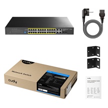 Cudy GS1028EPS2 Gigabit light managed PoE Switch, 300W