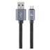 Gembird usb 2.0 kabel USB-C na USB-A, 1.8m, opletený, černý