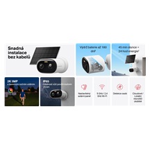 MERCUSYS MC410 KIT, Chytrá bezdrátová bezpečnostní kamera + solární panel, 3Mpx