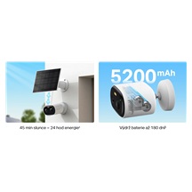 MERCUSYS MC410 KIT, Chytrá bezdrátová bezpečnostní kamera + solární panel, 3Mpx