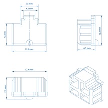 Teltonika prachová krytka RJ45, 5 pack