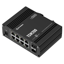 Teltonika TSW200 Průmyslový PoE switch bez managementu, 8x GLAN, 8x PoE, 2x SFP