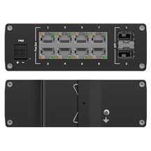 Teltonika TSW200 Průmyslový PoE switch bez managementu, 8x GLAN, 8x PoE, 2x SFP
