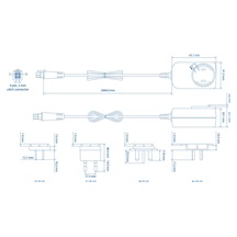 Teltonika Univerzální napájecí adaptér s 4-pin konektorem, 24V, 24W