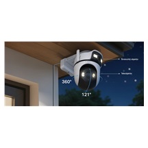 TP-Link Tapo C545D Venkovní otočná Wi-Fi kamera s dvěma objektivy, 3Mpx