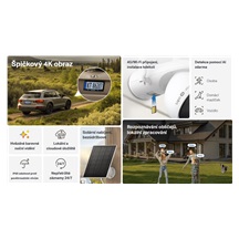 TP-Link Tapo C665G KIT, Chytrá bezdrátová bezpečnostní kamera s WiFi a 4G LTE + solární panel, 8Mpx