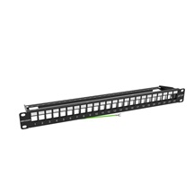 Patch panel HIKVISION DS-1CP0P24-1U Black
