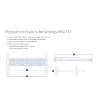 1/2/3U Rack Rail kit pro Synology