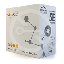 Solarix Instalační kabel Solarix CAT5E UTP PE F<sub>ca</sub> venkovní GELOVÝ 305m/box SXKD-5E-UTP-PEG