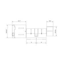 Uhlmann & Zacher CX2122 - kompletní chytrý zámek 30/45