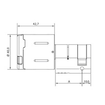 Uhlmann & Zacher CX2126 - kompletní chytrý zámek 30/10, half cylindr
