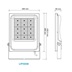 THREELINE LIP100WBF120-5700K LIVERPOOL, Reflektorové svítidlo s optikou, IP65, 100W, osvit 120°